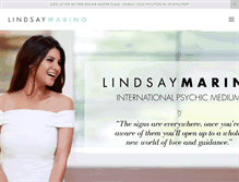 Tablet Screenshot of lindsaymarino.com